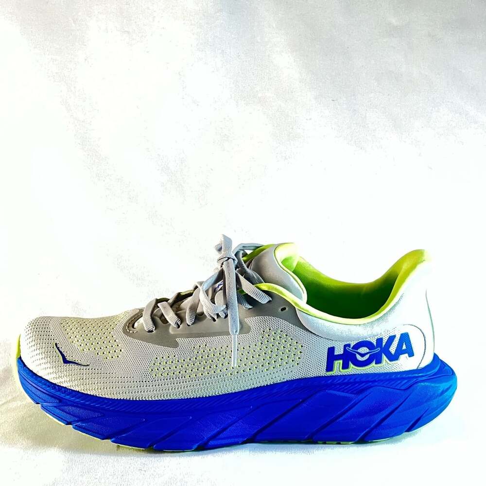 HOKA Arahi 7 Running Shoes Stardust Electric Cobalt Men’s Size 7.5